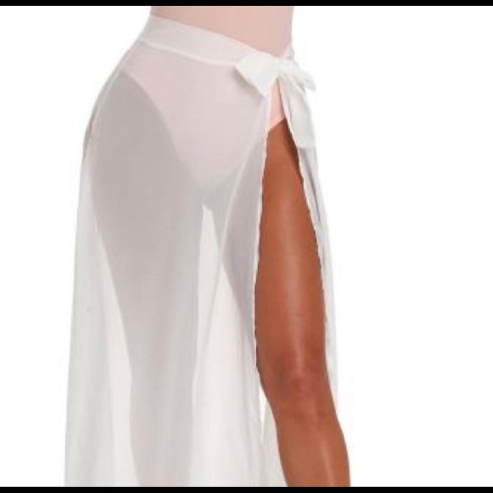 White Sheer swim Coverup